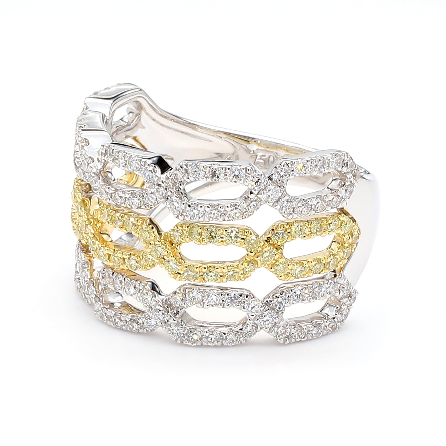 Natural Yellow Round Diamond Ring