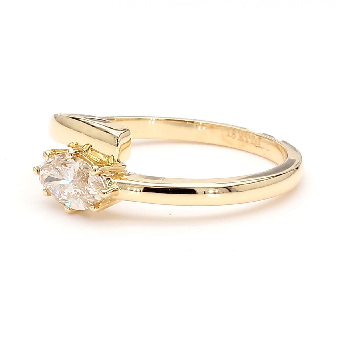 Natural White Marquise Diamond Ring