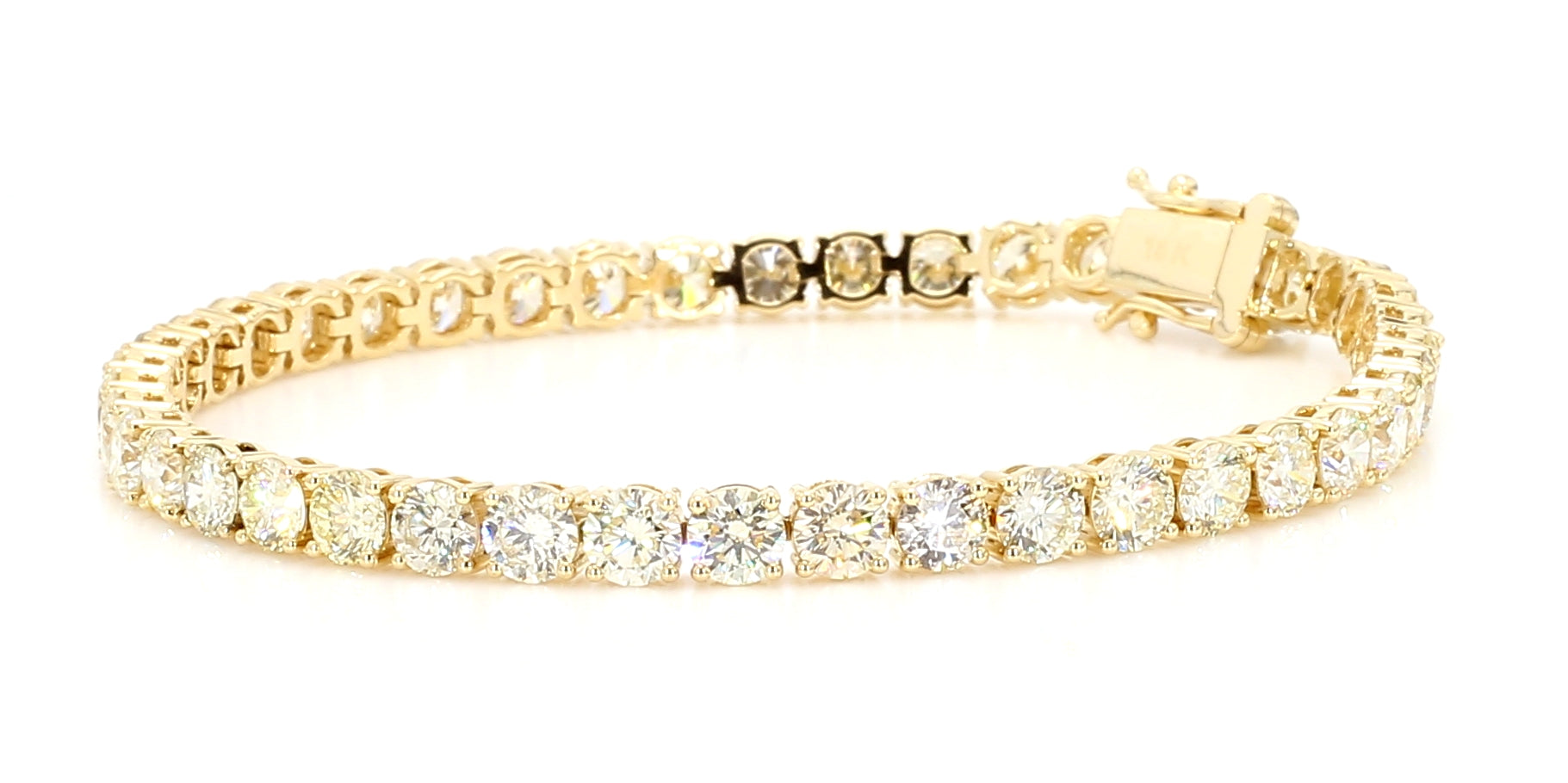 Natural White Round Diamond Bracelet