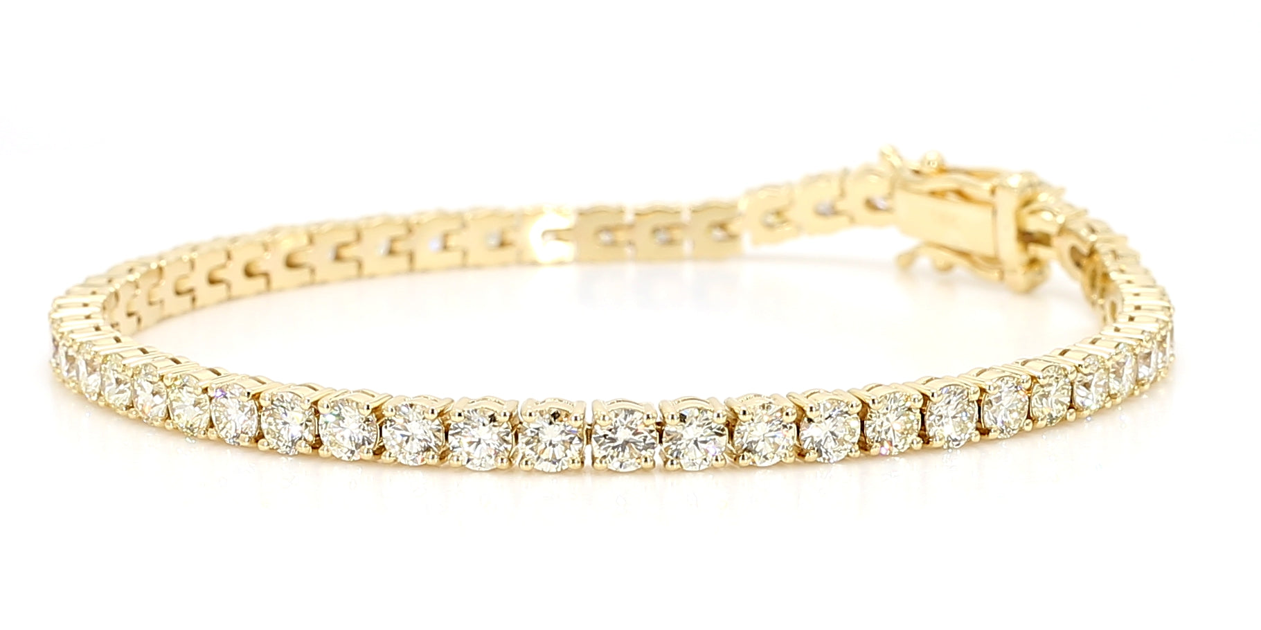 Natural White Round Diamond Bracelet