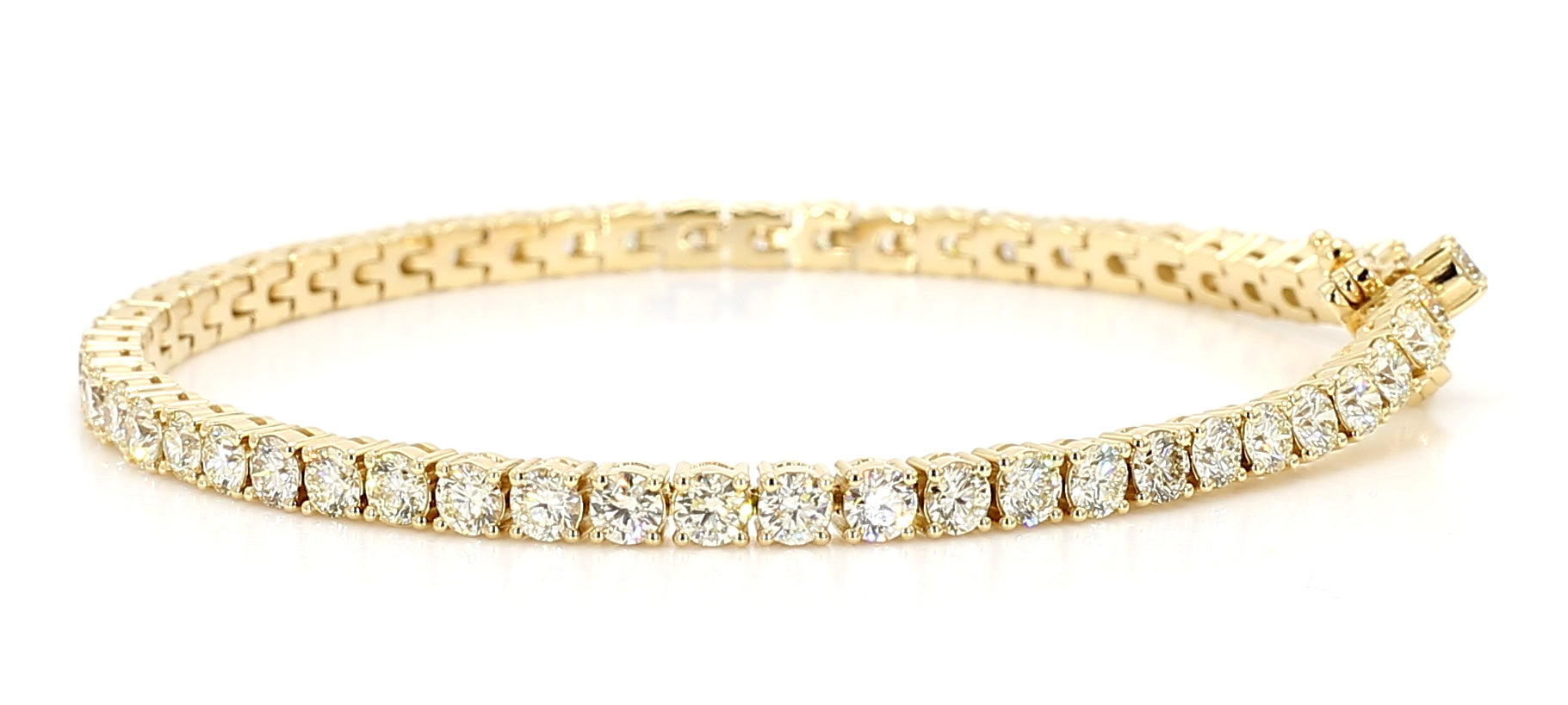 Natural White Round Diamond Bracelet