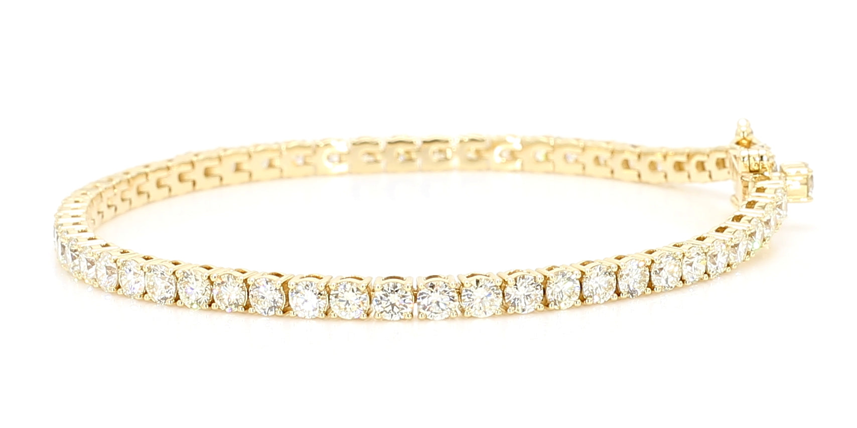 Natural White Round Diamond Bracelet