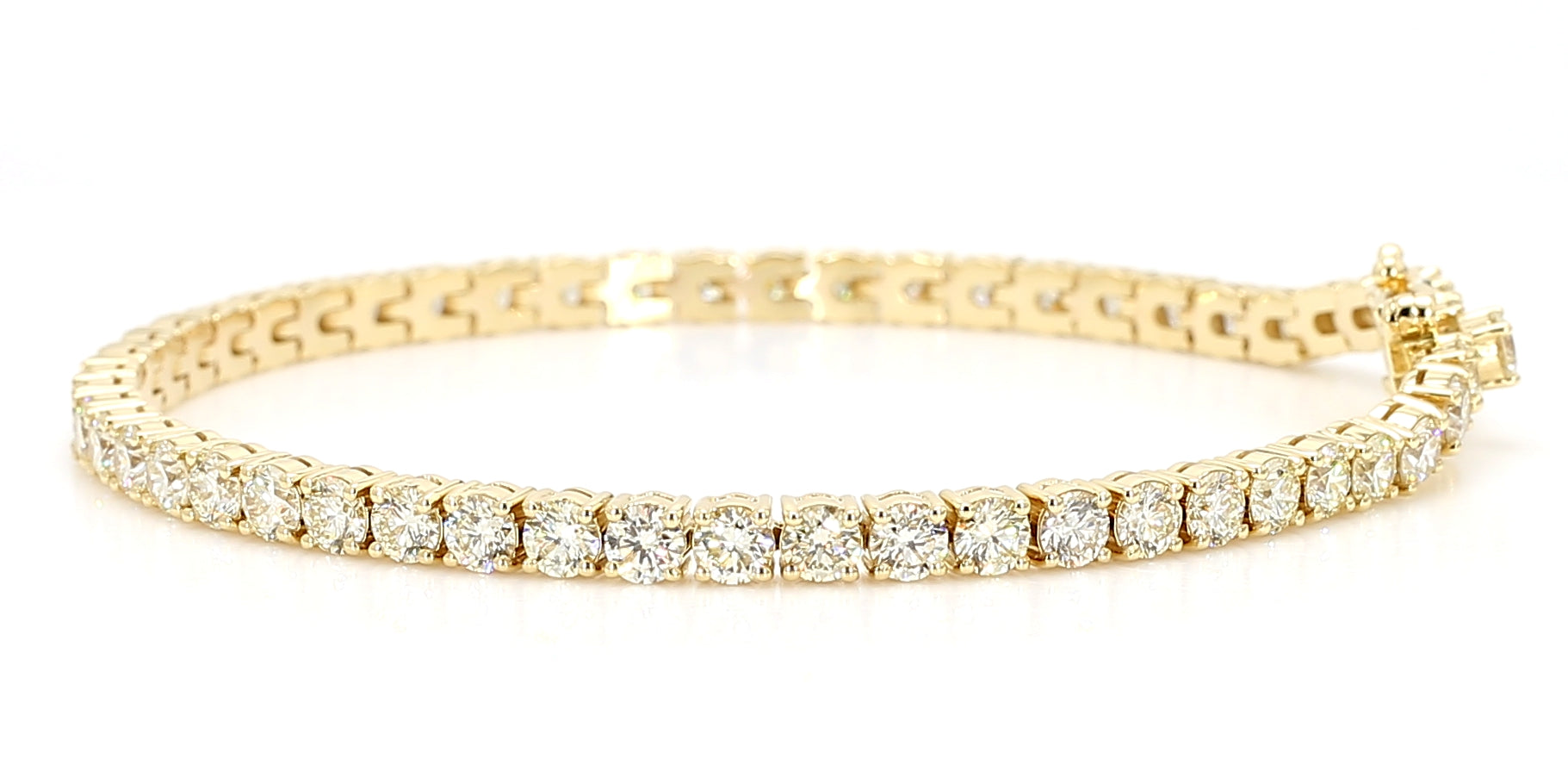 Natural White Round Diamond Bracelet