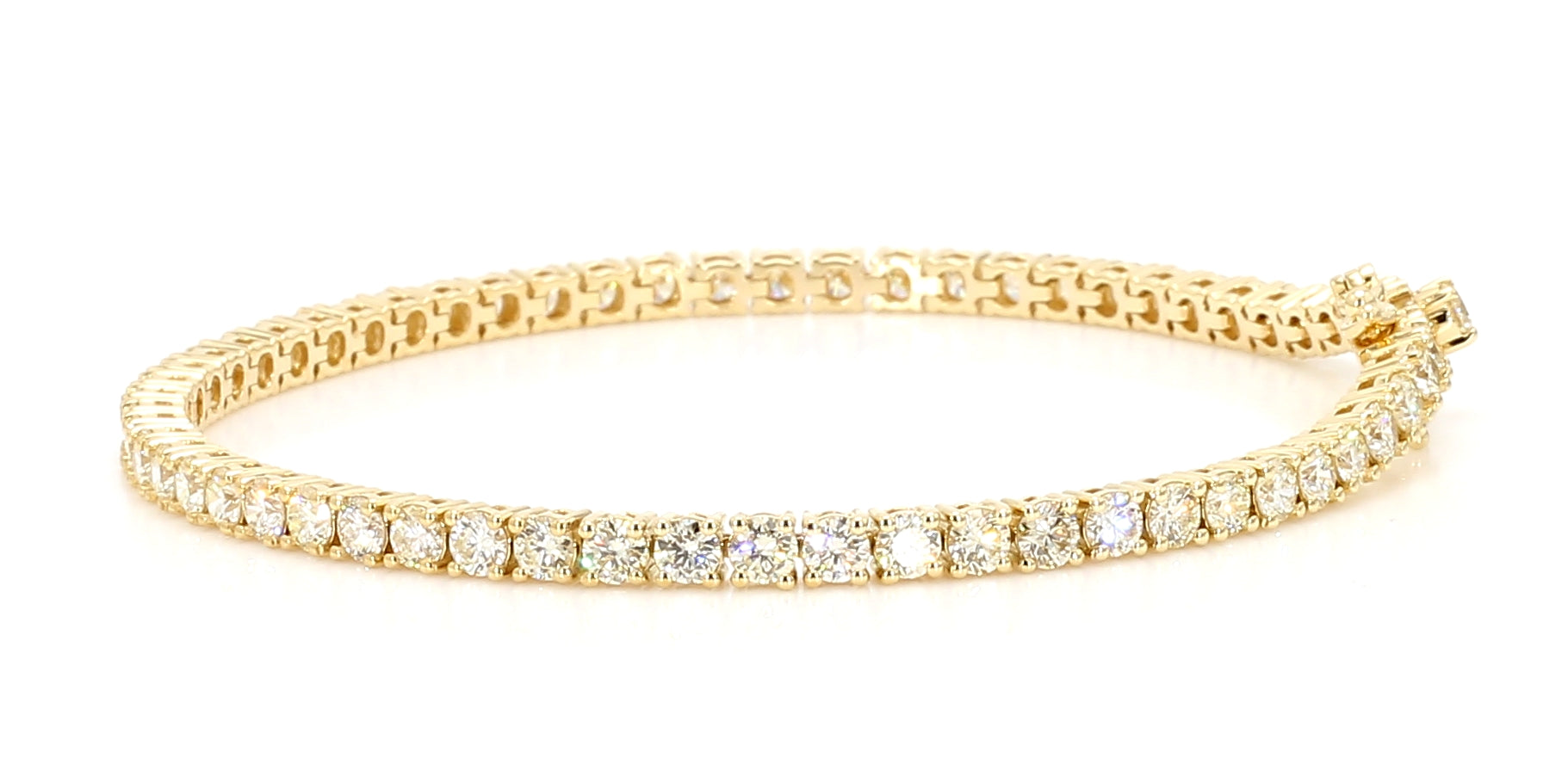 Natural White Round Diamond Bracelet
