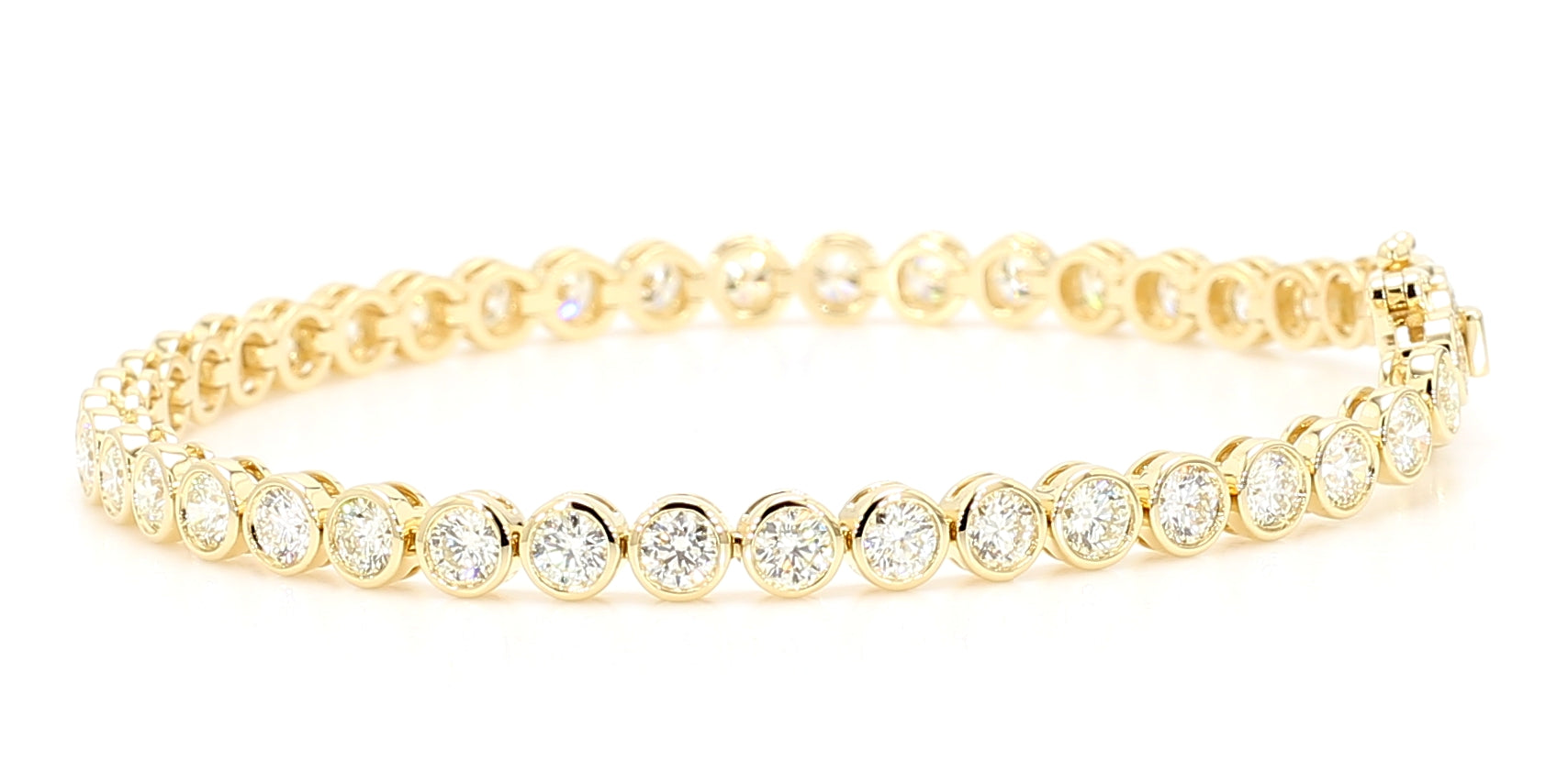 Natural White Round Diamond Bracelet