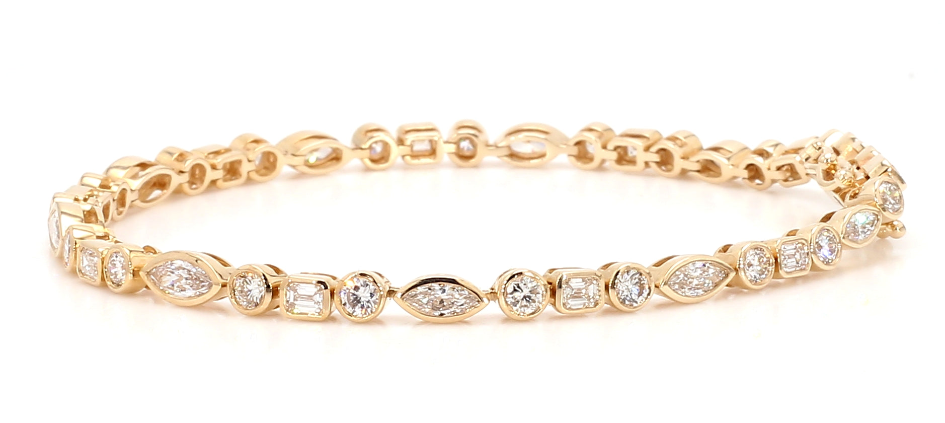 Natural White Mix Diamond Bracelet