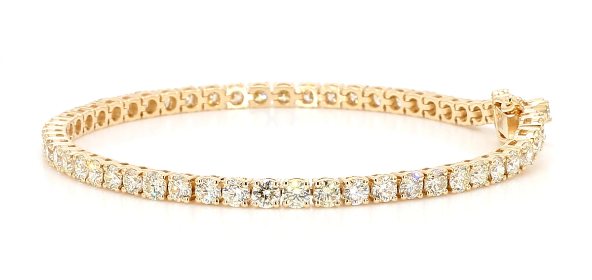 Natural White Round Diamond Bracelet