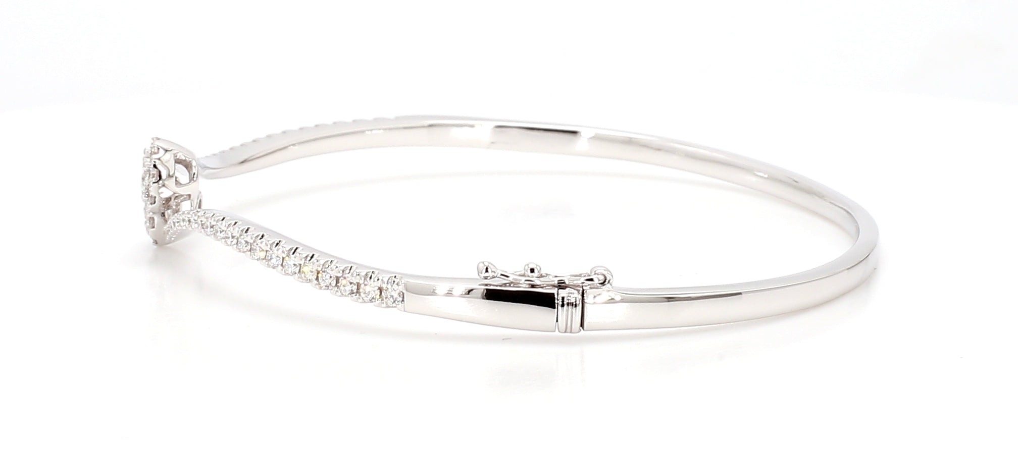 Natural White Round Diamond Bracelet