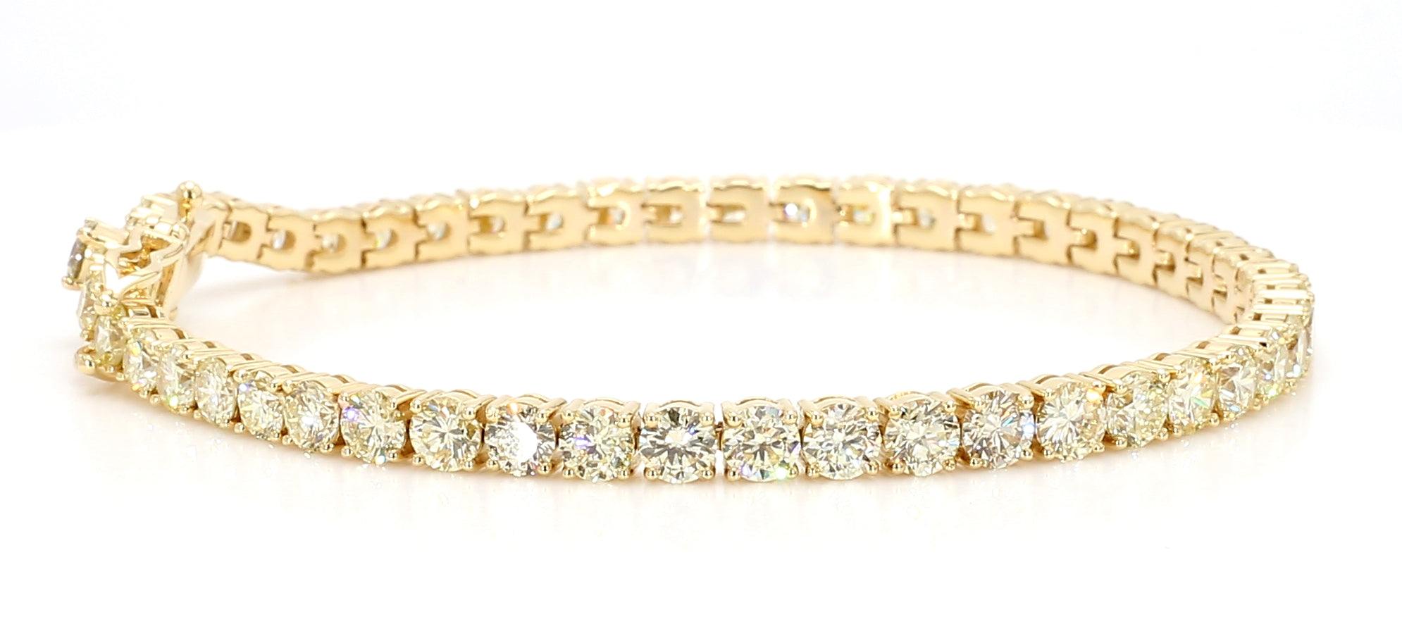Natural White Round Diamond Bracelet