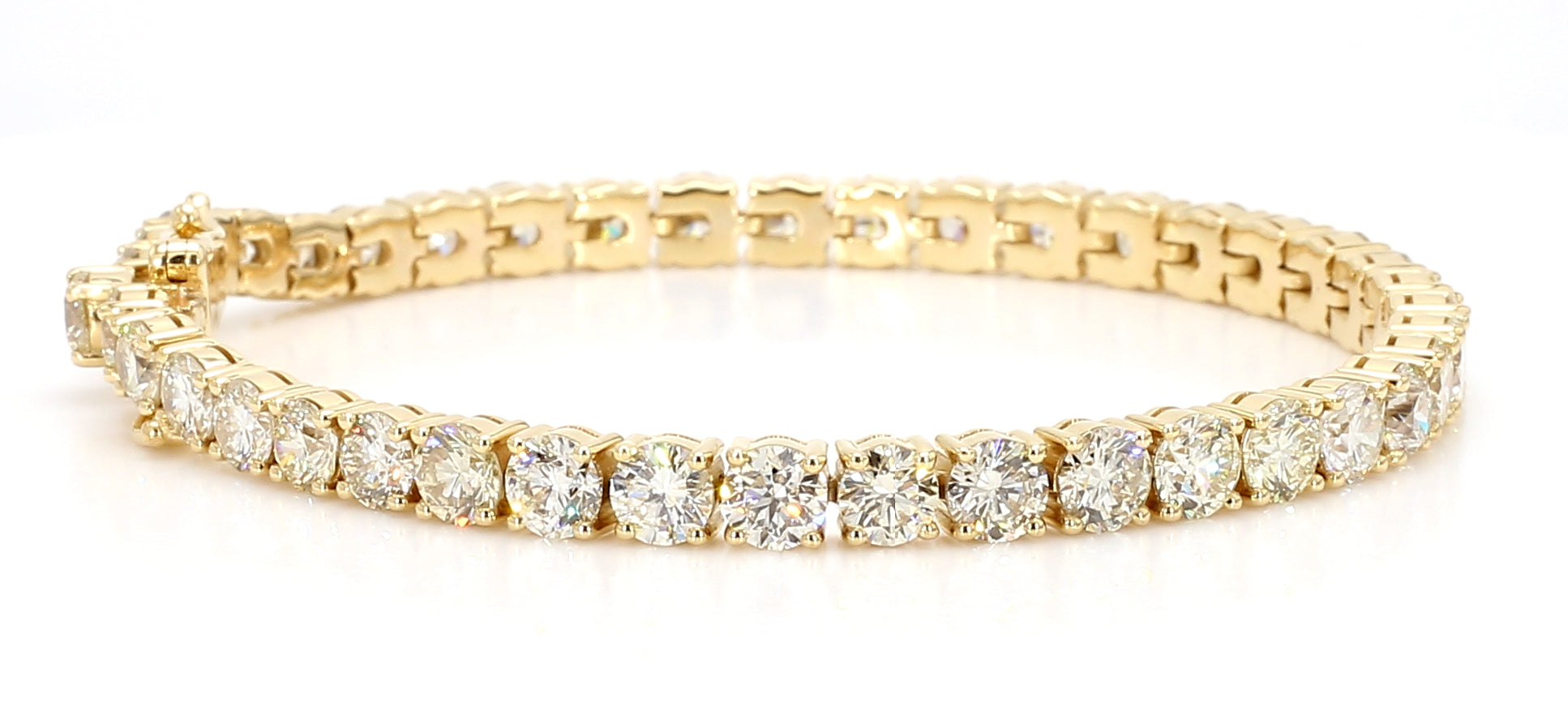 Natural White Round Diamond Bracelet