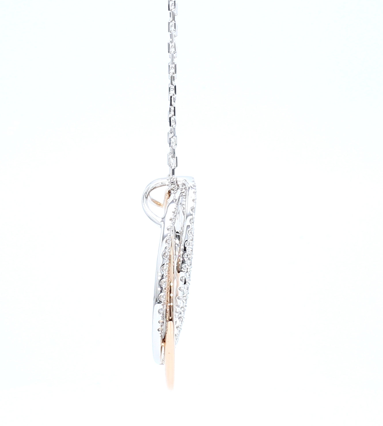 Natural White Round Diamond Pendant