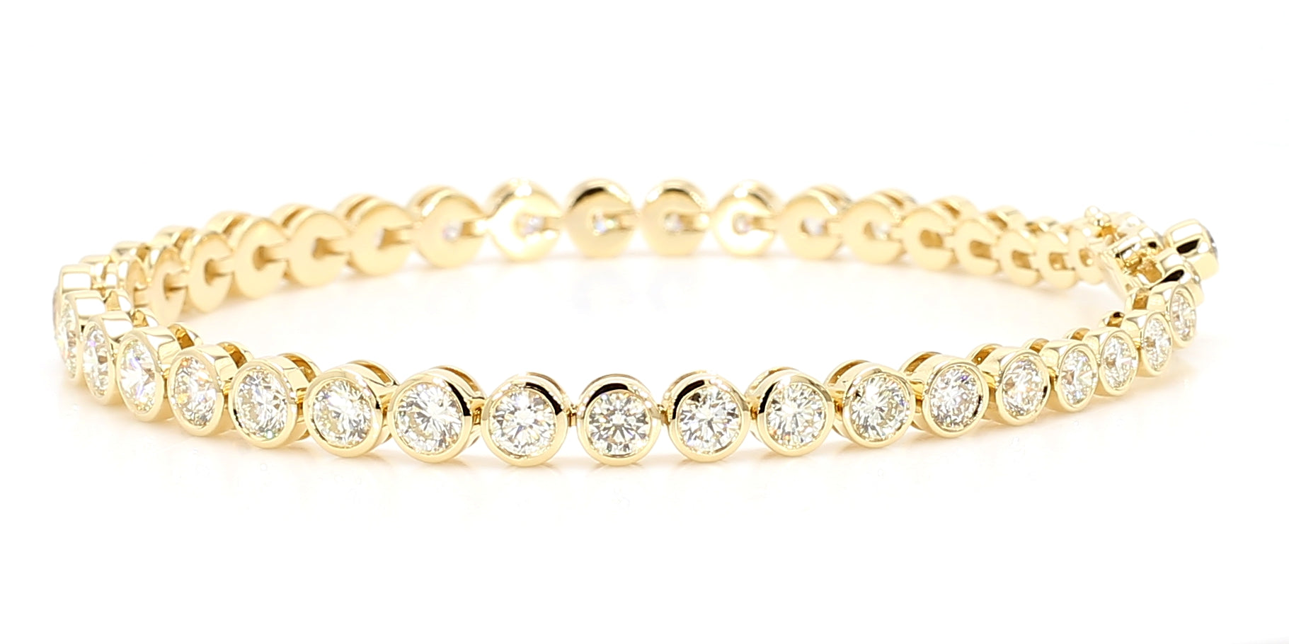 Natural White Round Diamond Bracelet