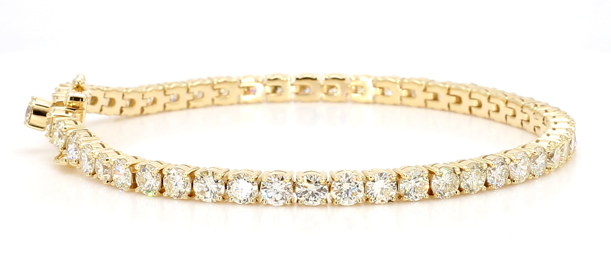 Natural White Round Diamond Bracelet