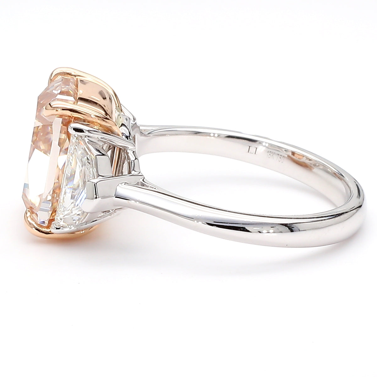 Natural Pink Cushion Diamond Ring | GIA Certified