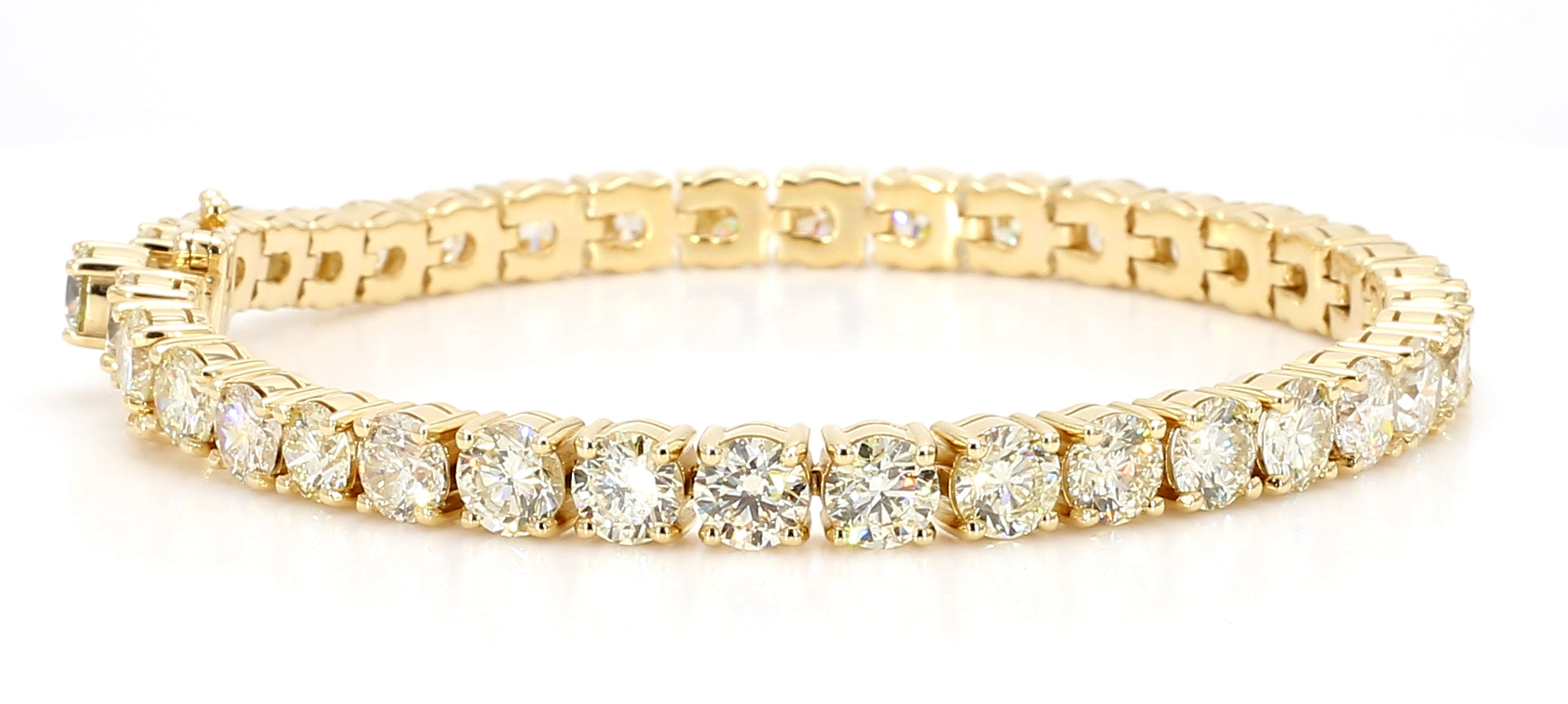 Natural White Round Diamond Bracelet