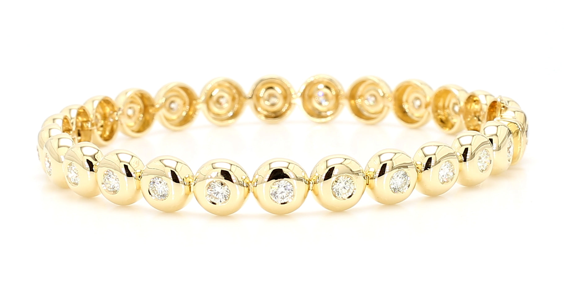 Natural White Round Diamond Bracelet