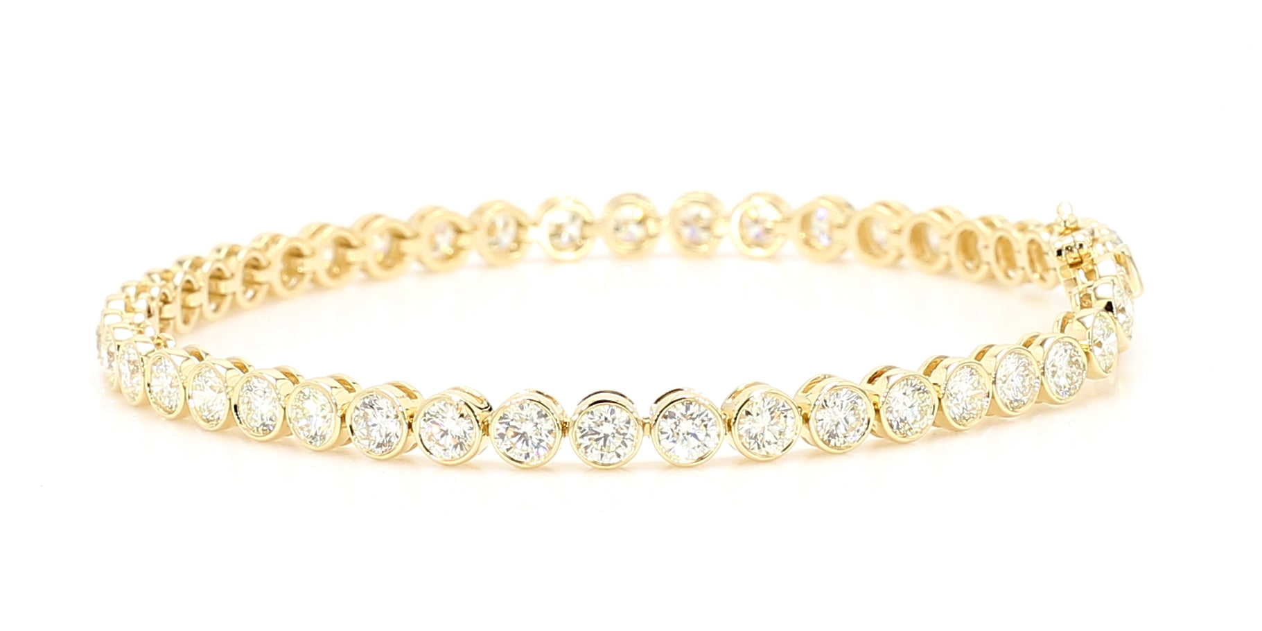 Natural White Round Diamond Bracelet