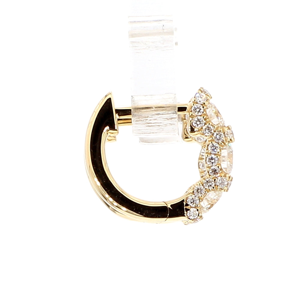 Natural White Round Diamond EARRING