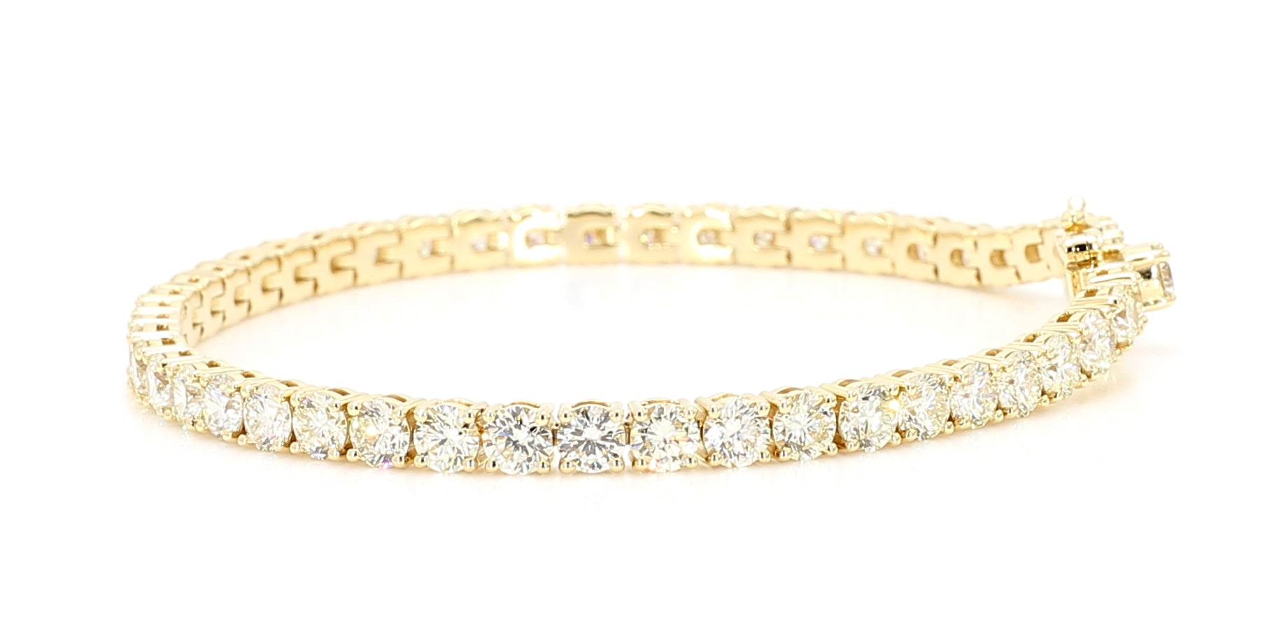 Natural White Round Diamond Bracelet