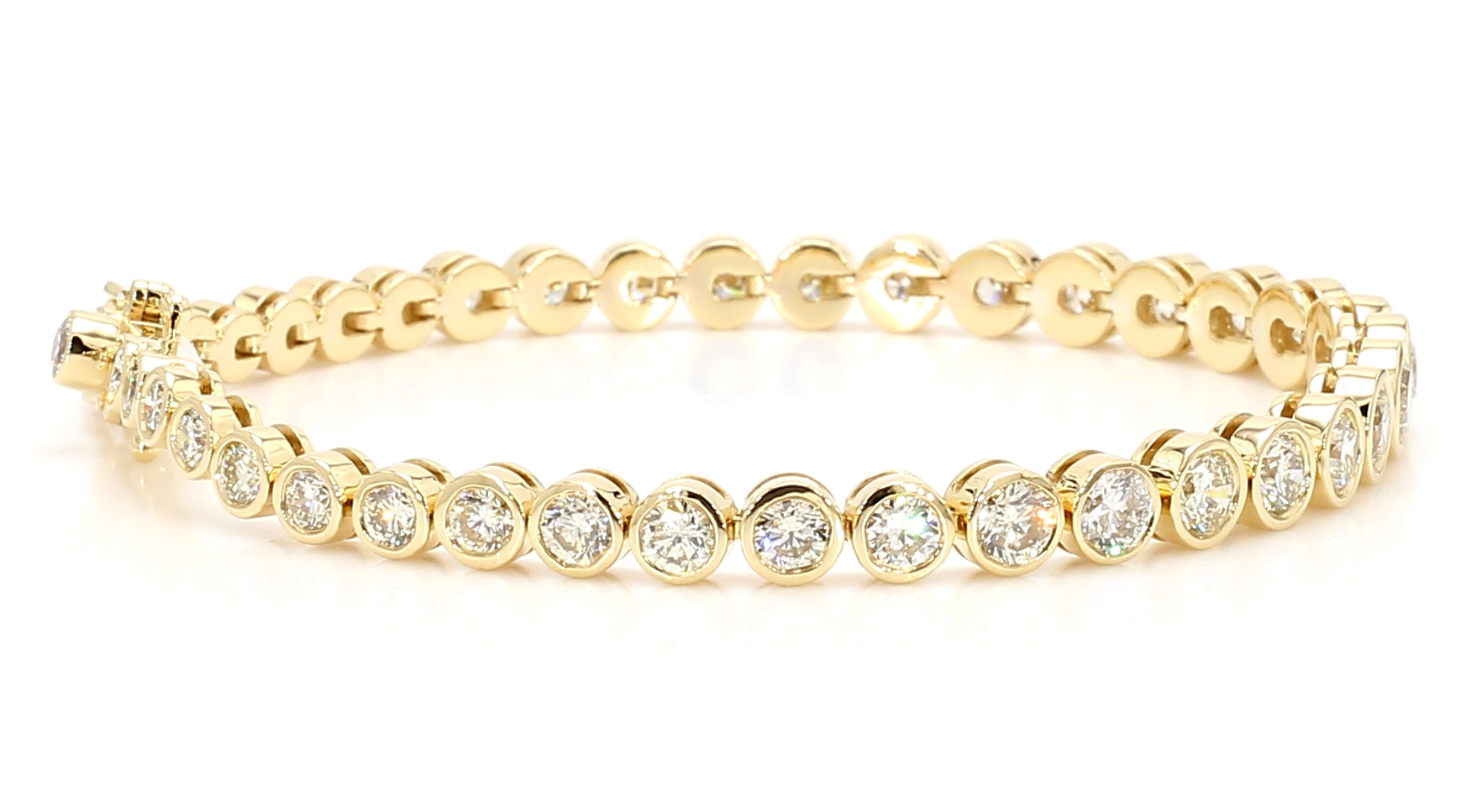 Natural White Round Diamond Bracelet