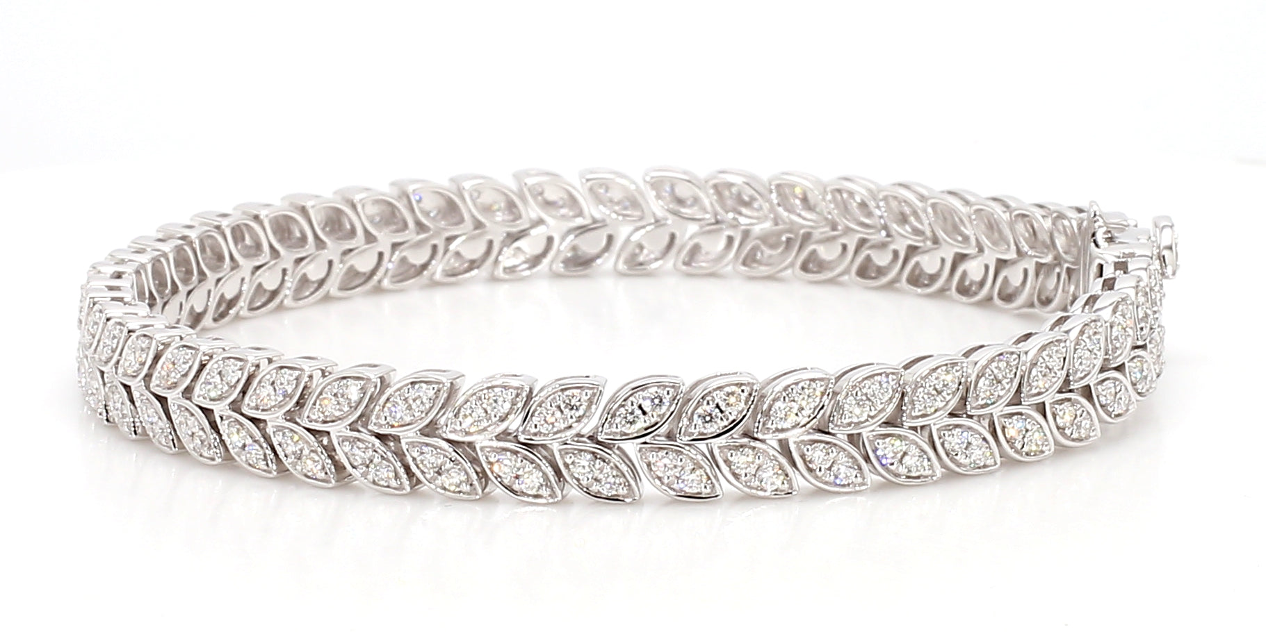 Natural White Round Diamond Bracelet