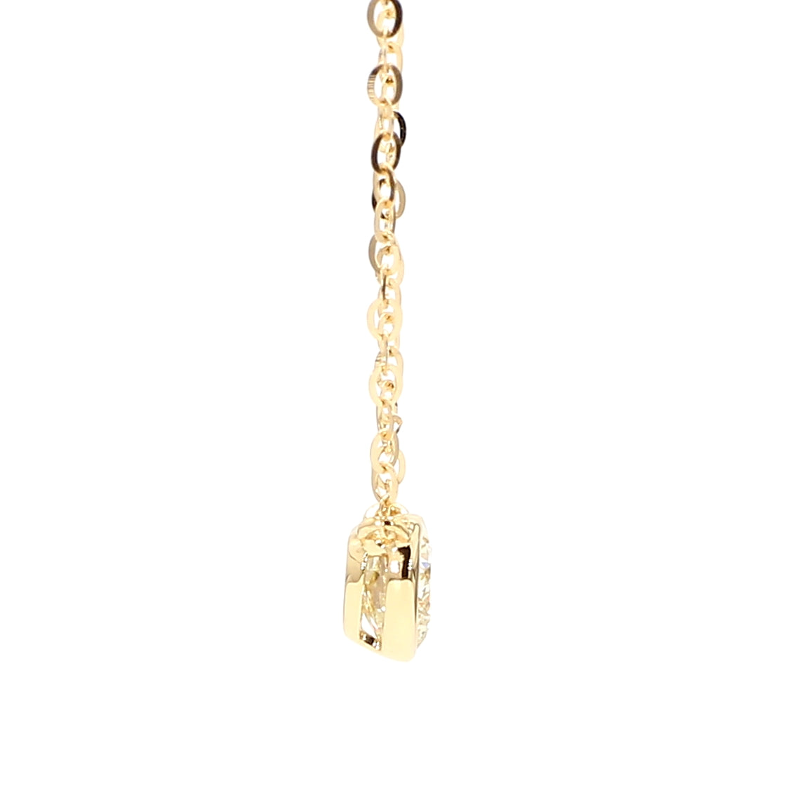 Natural Yellow Heart Diamond Necklace