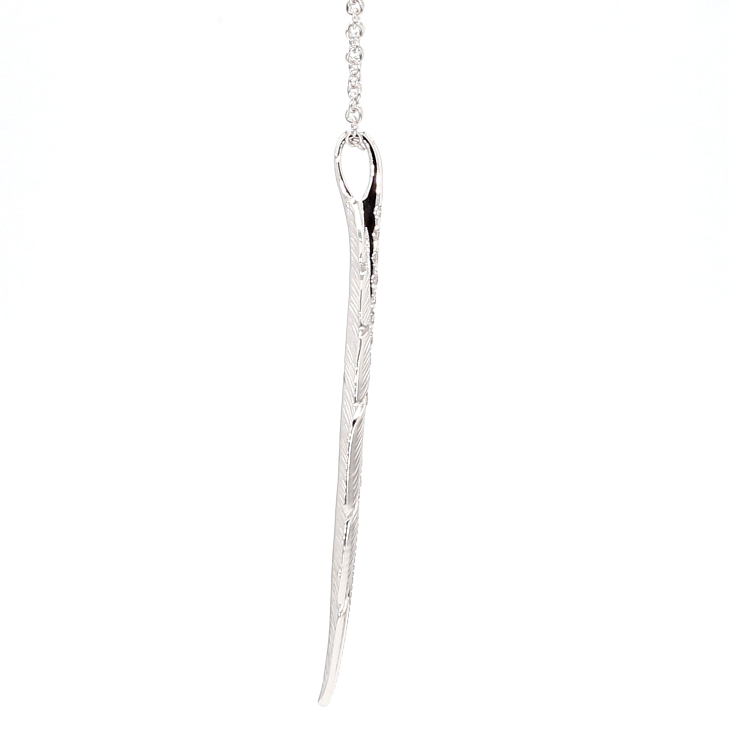 Natural White Round Diamond Necklace