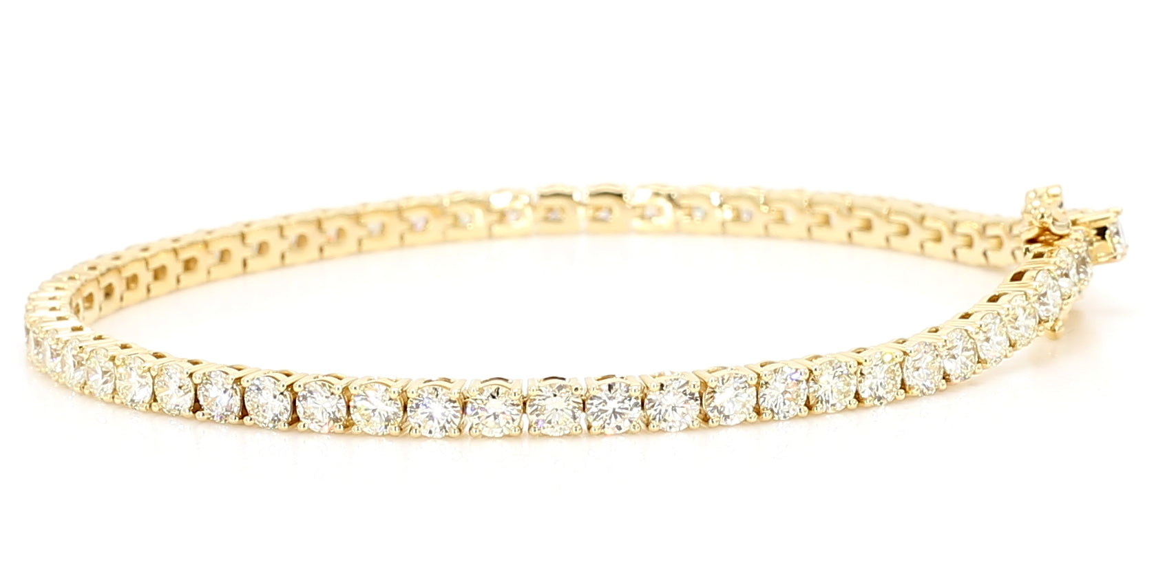 Natural White Round Diamond Bracelet