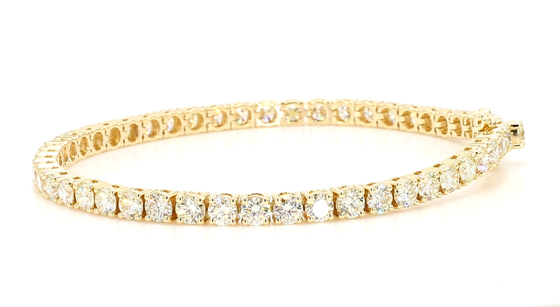 Natural White Round Diamond Bracelet