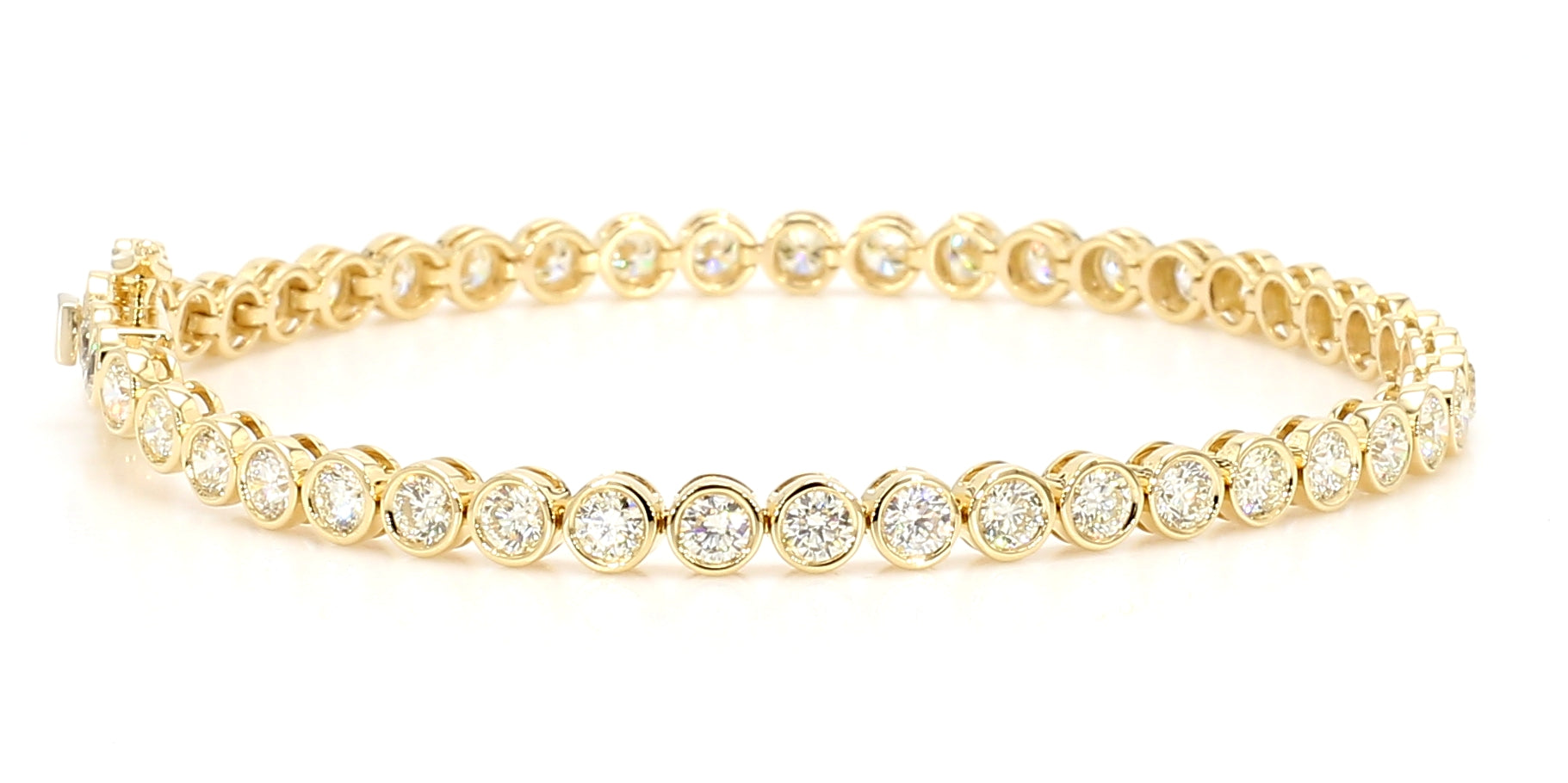 Natural White Round Diamond Bracelet