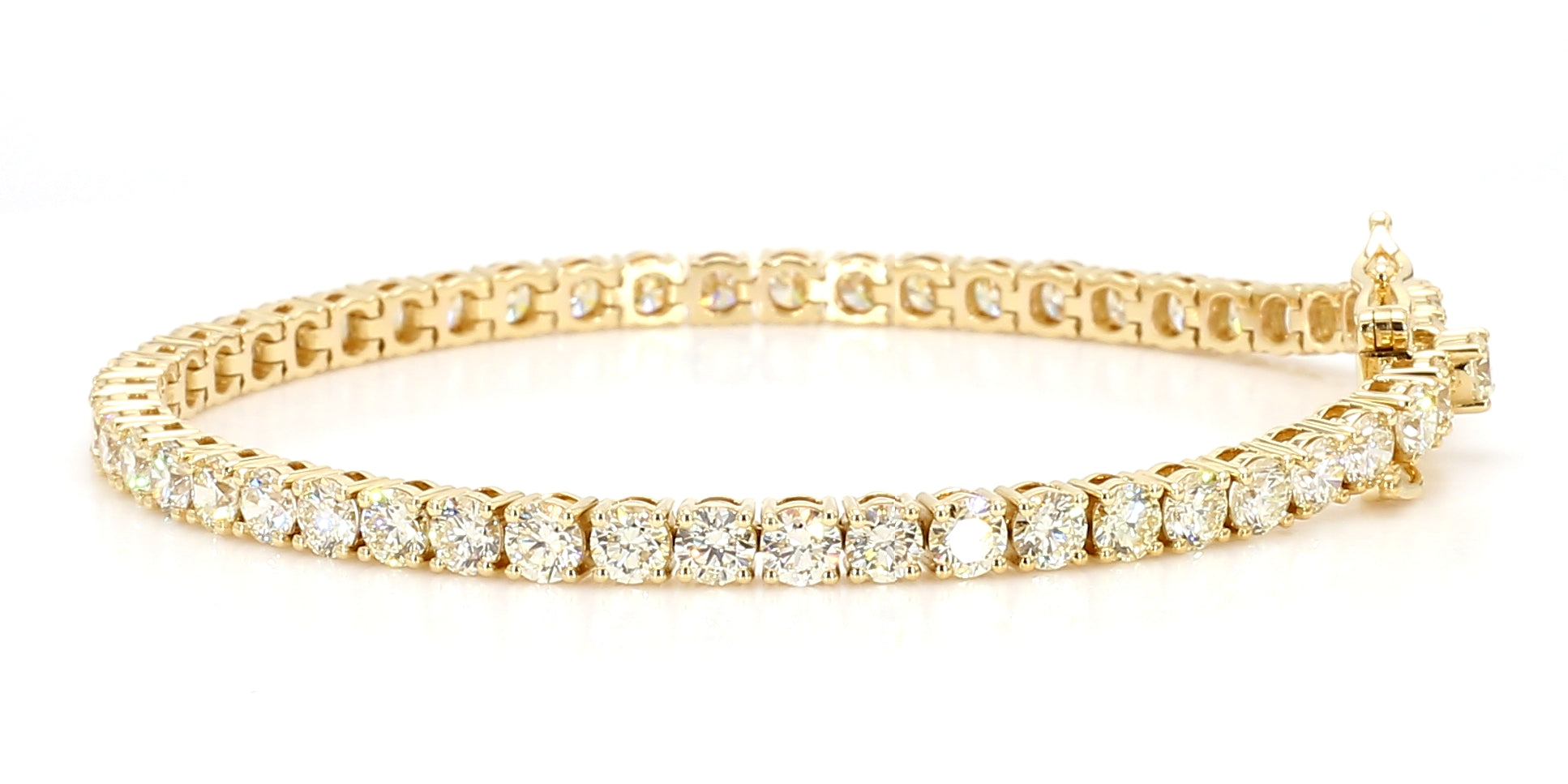 Natural White Round Diamond Bracelet