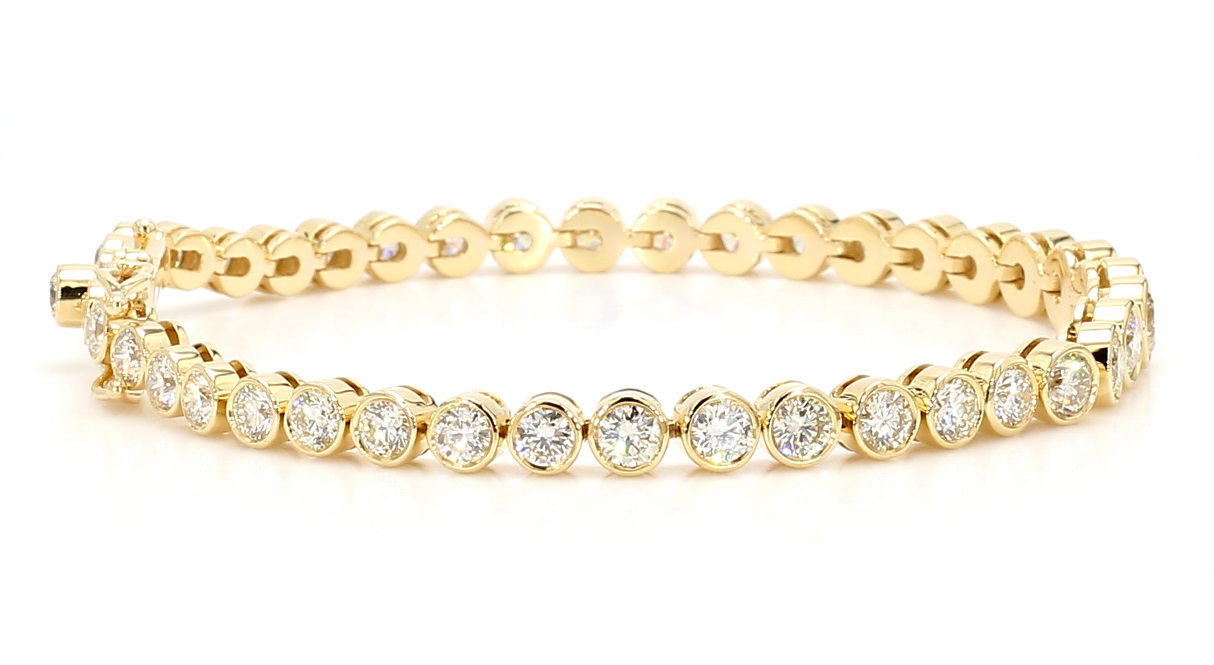 Natural White Round Diamond Bracelet