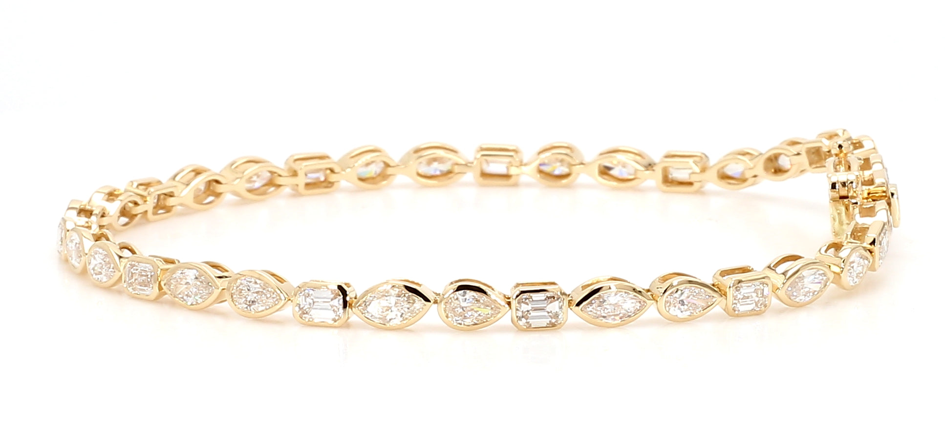 Natural White Marquise Diamond Bracelet