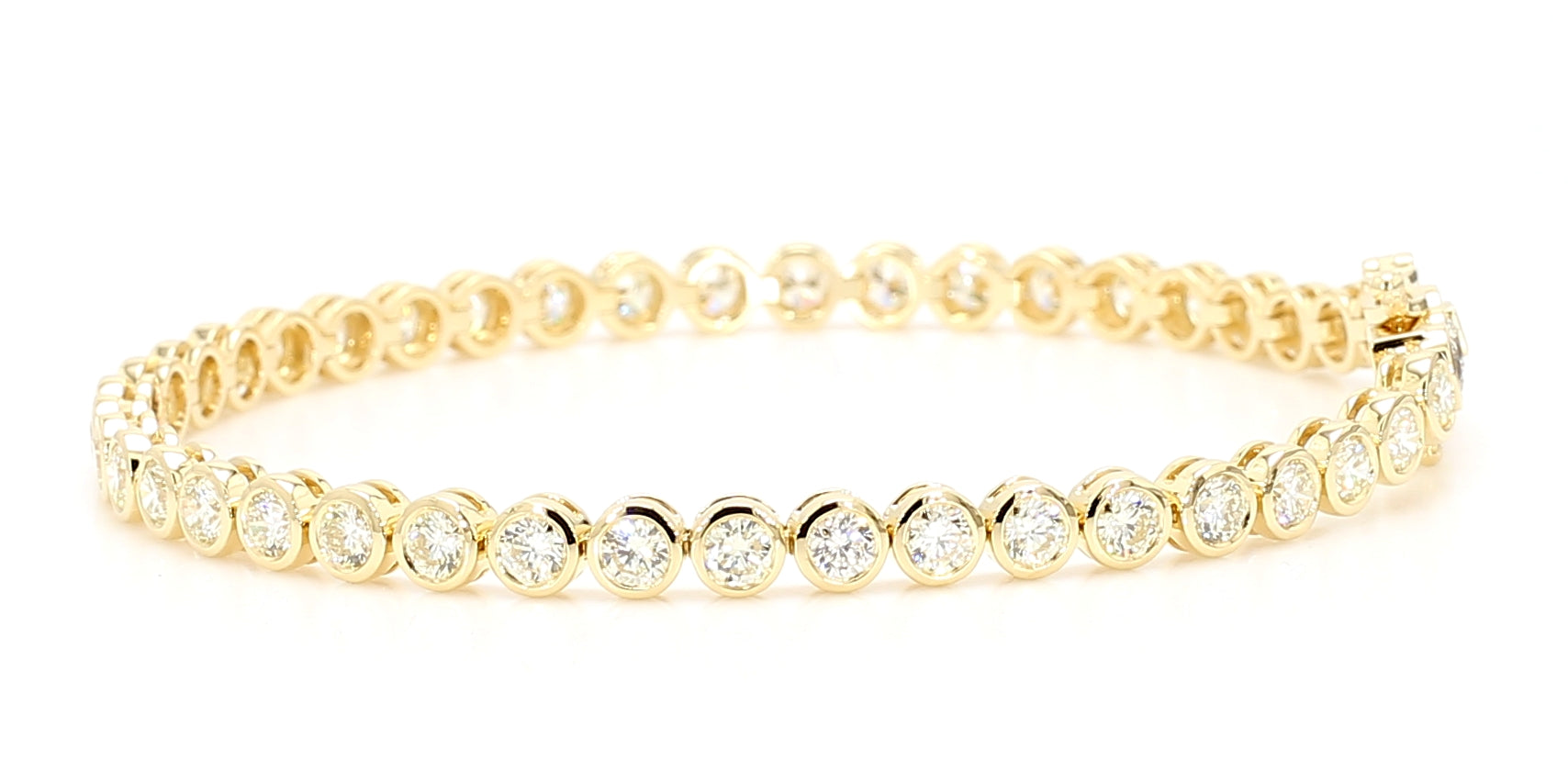 Natural White Round Diamond Bracelet