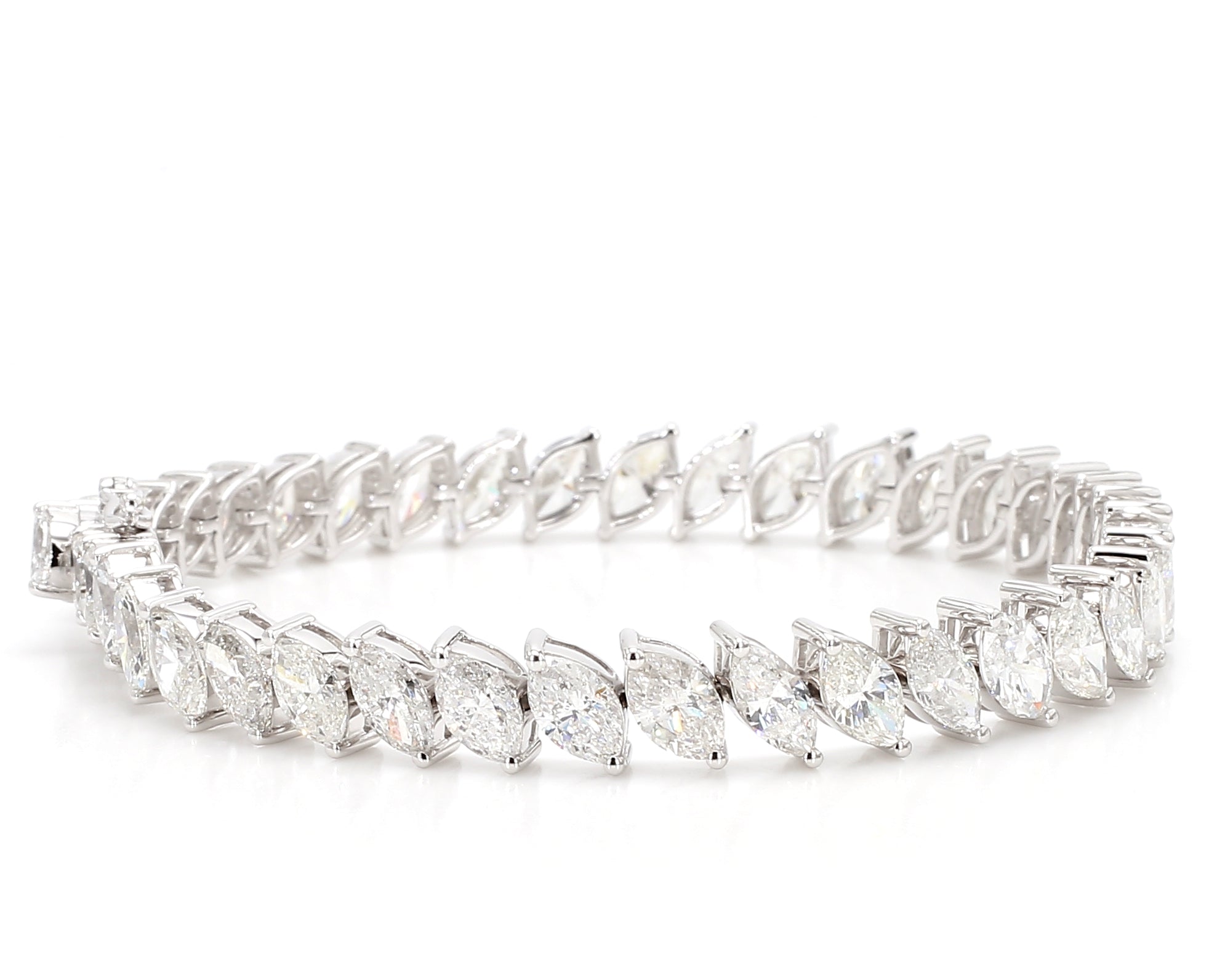 Natural White Marquise Diamond Bracelet product image 3