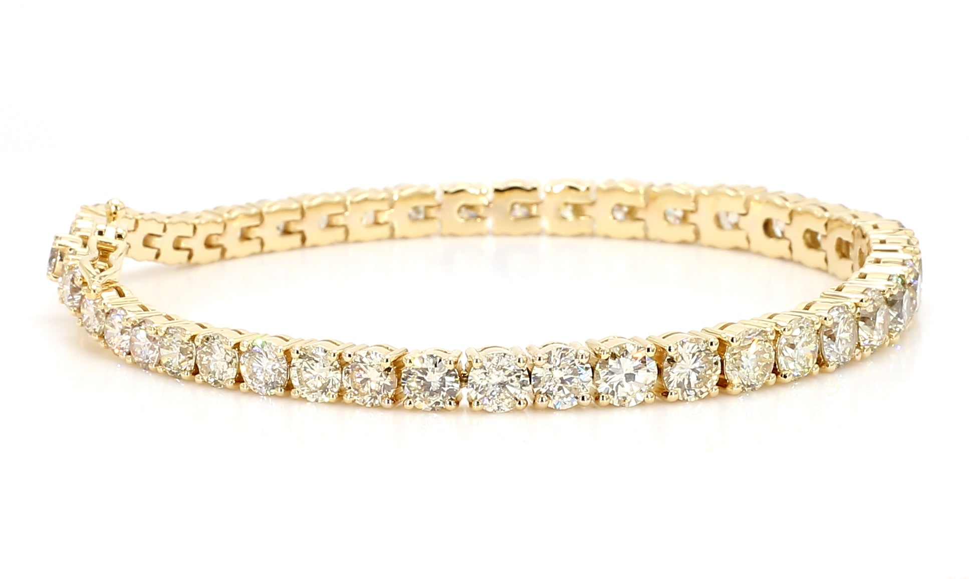 Natural White Round Diamond Bracelet