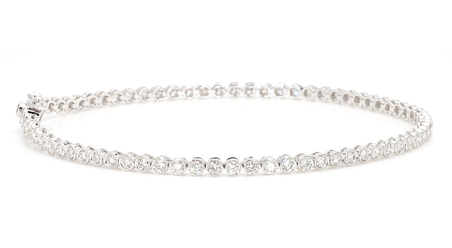 Natural White Round Diamond Bracelet