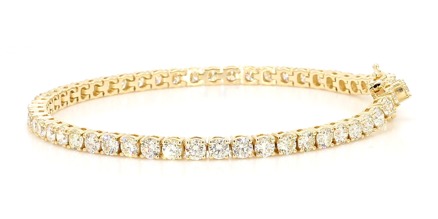 Natural White Round Diamond Bracelet