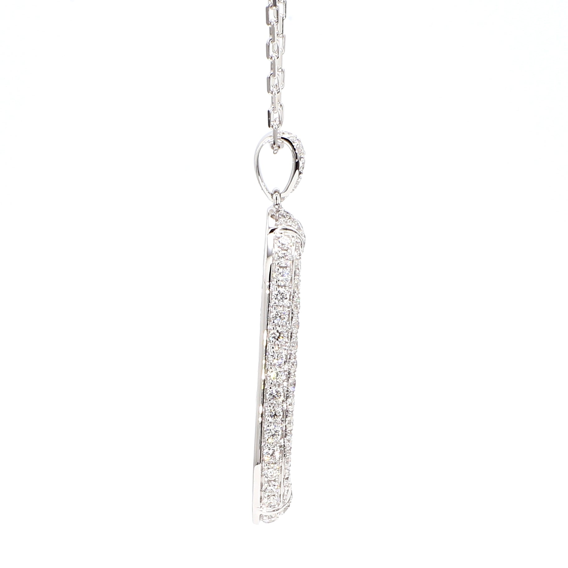 Natural White Round Diamond Pendant