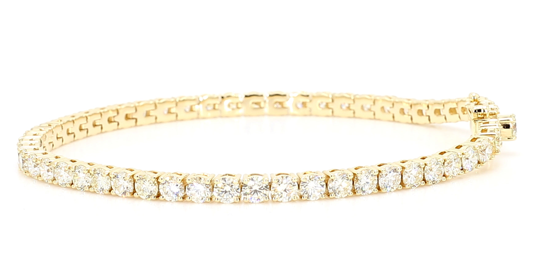 Natural White Round Diamond Bracelet