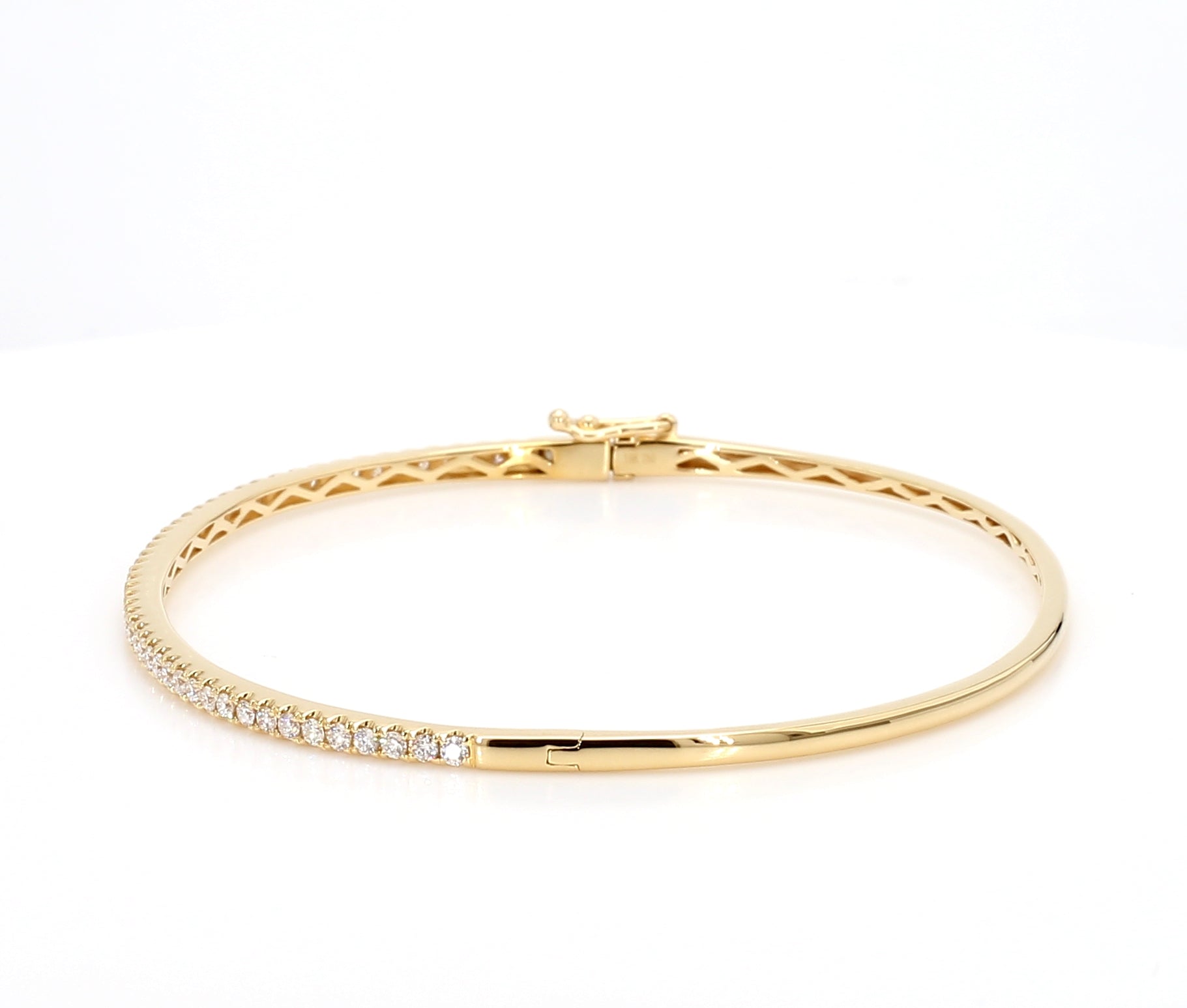 Natural White Round Diamond Bracelet