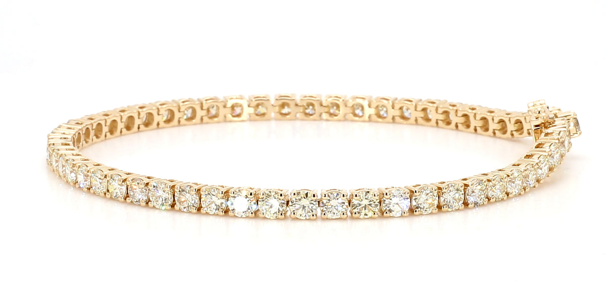 Natural White Round Diamond Bracelet