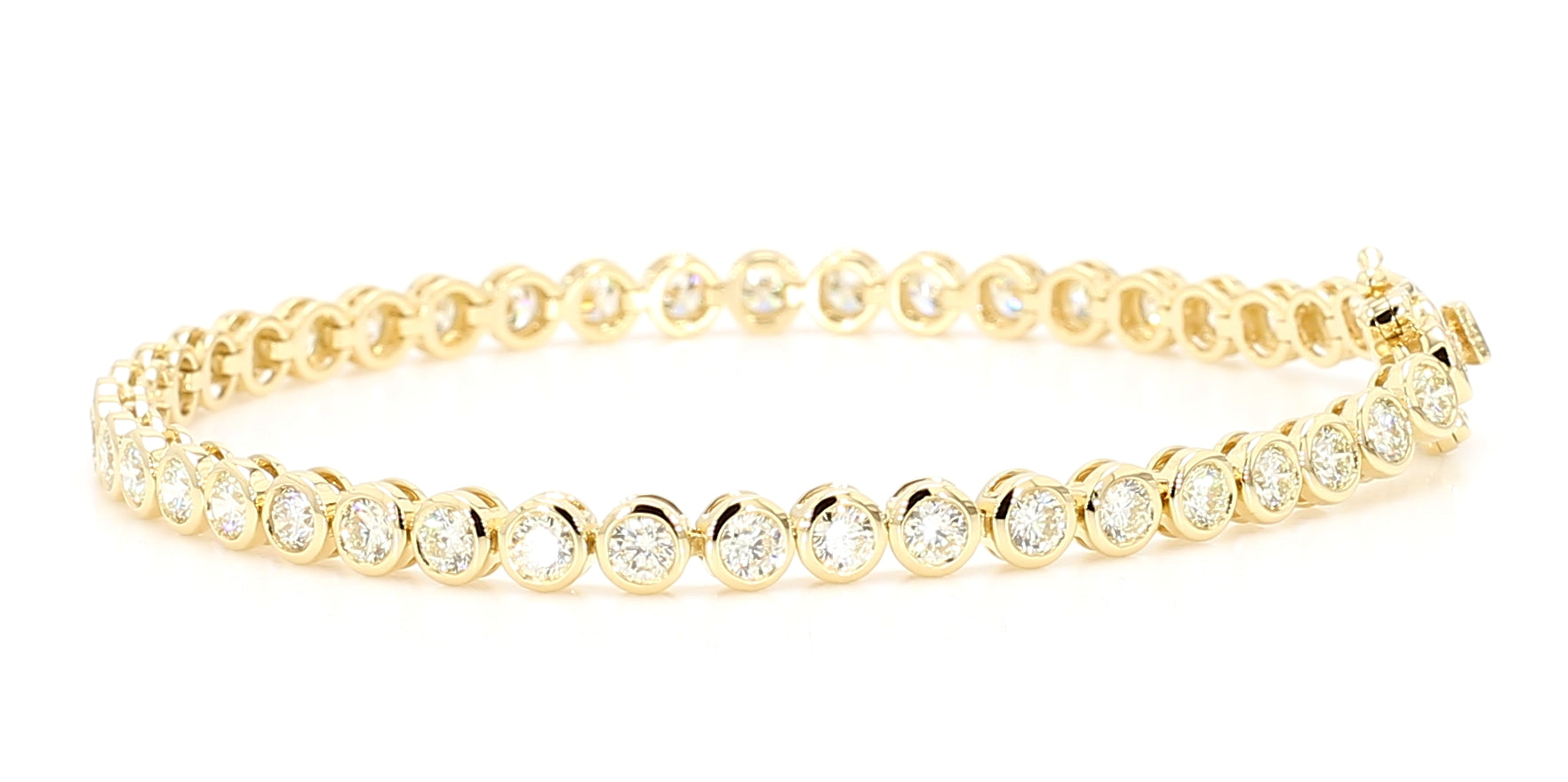 Natural White Round Diamond Bracelet