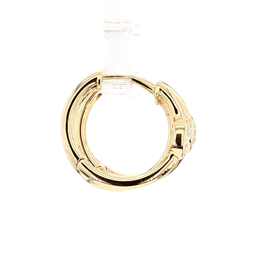 Natural White Round Diamond Earring