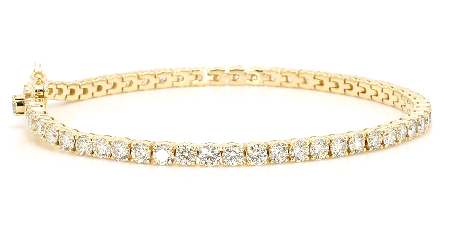 Natural White Round Diamond Bracelet