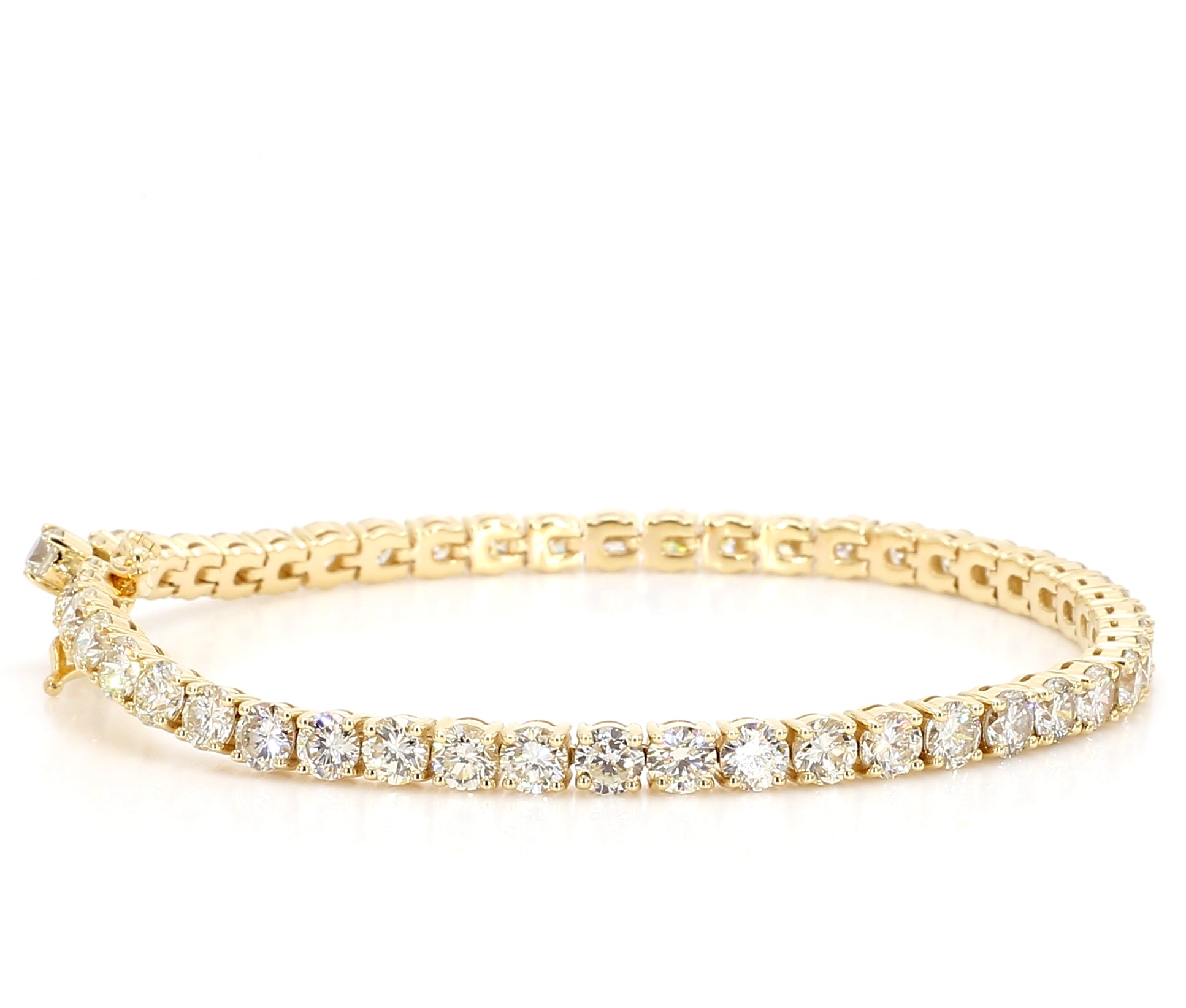 Natural White Round Diamond Bracelet