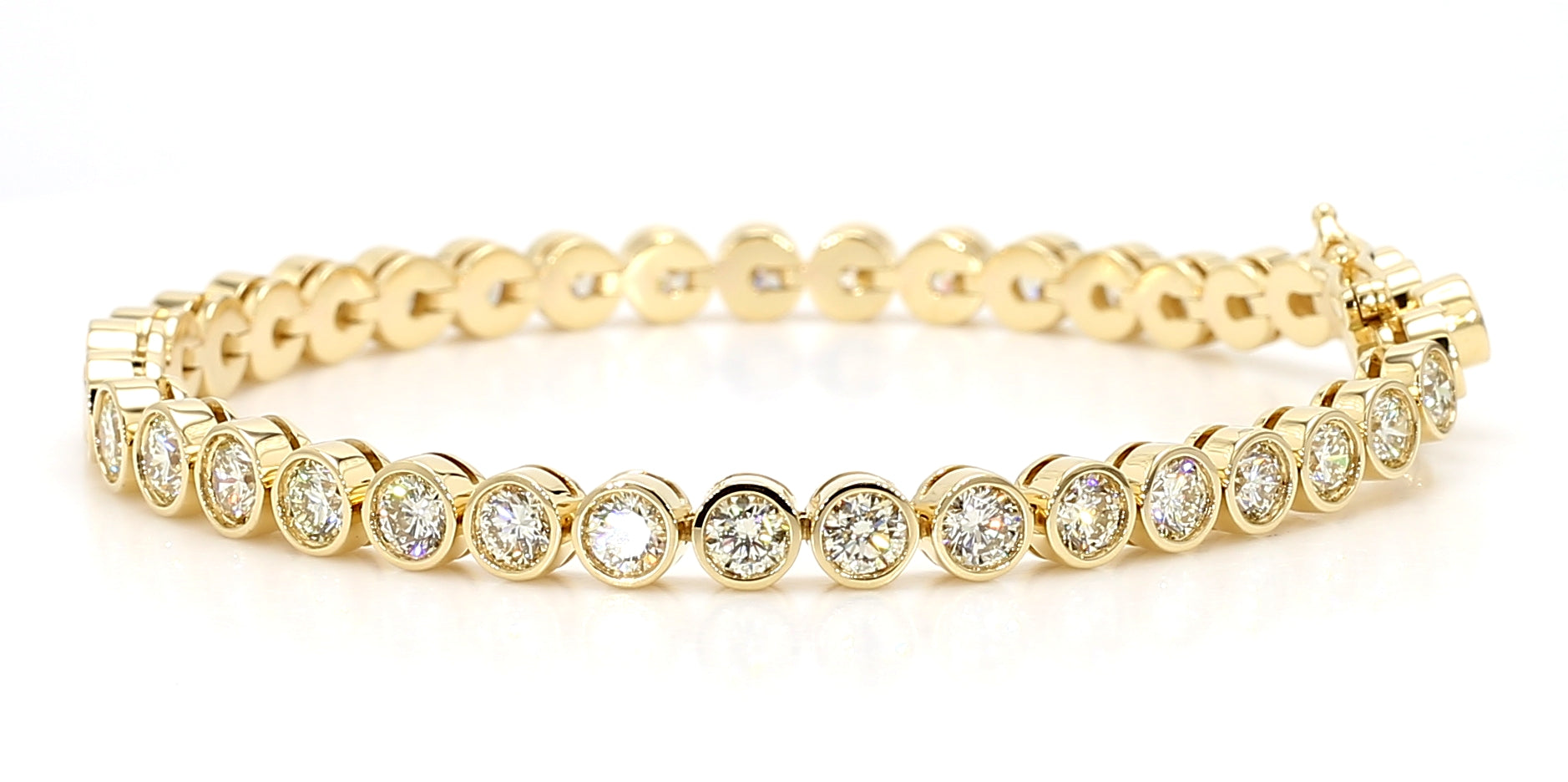 Natural White Round Diamond Bracelet