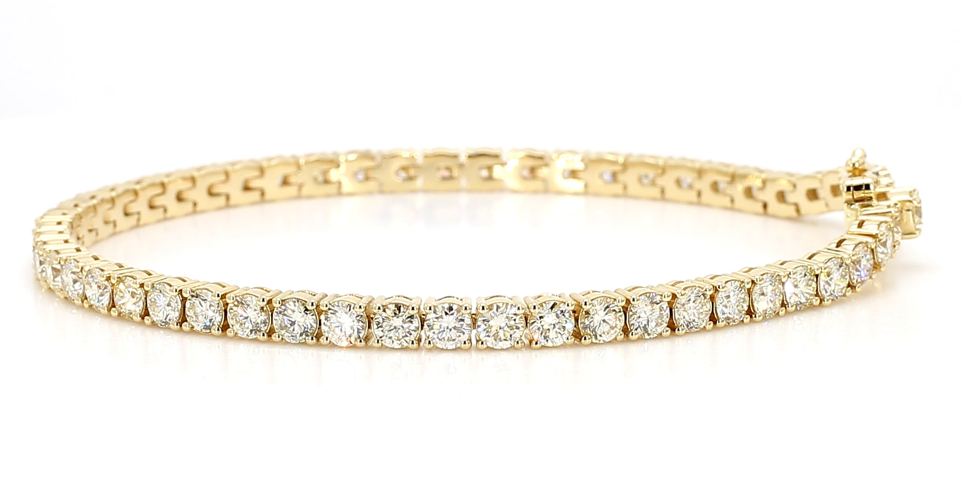 Natural White Round Diamond Bracelet