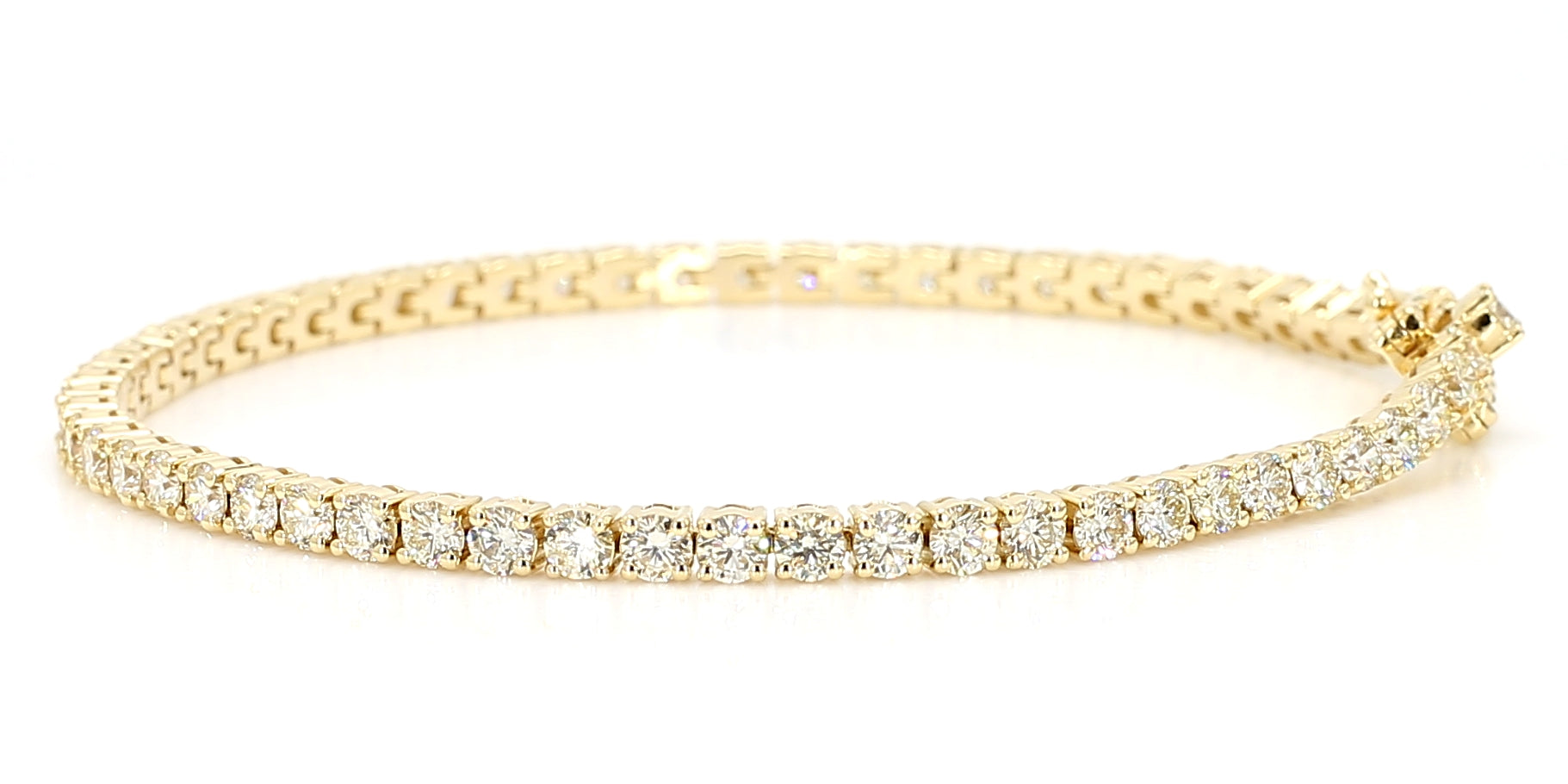Natural White Round Diamond Bracelet