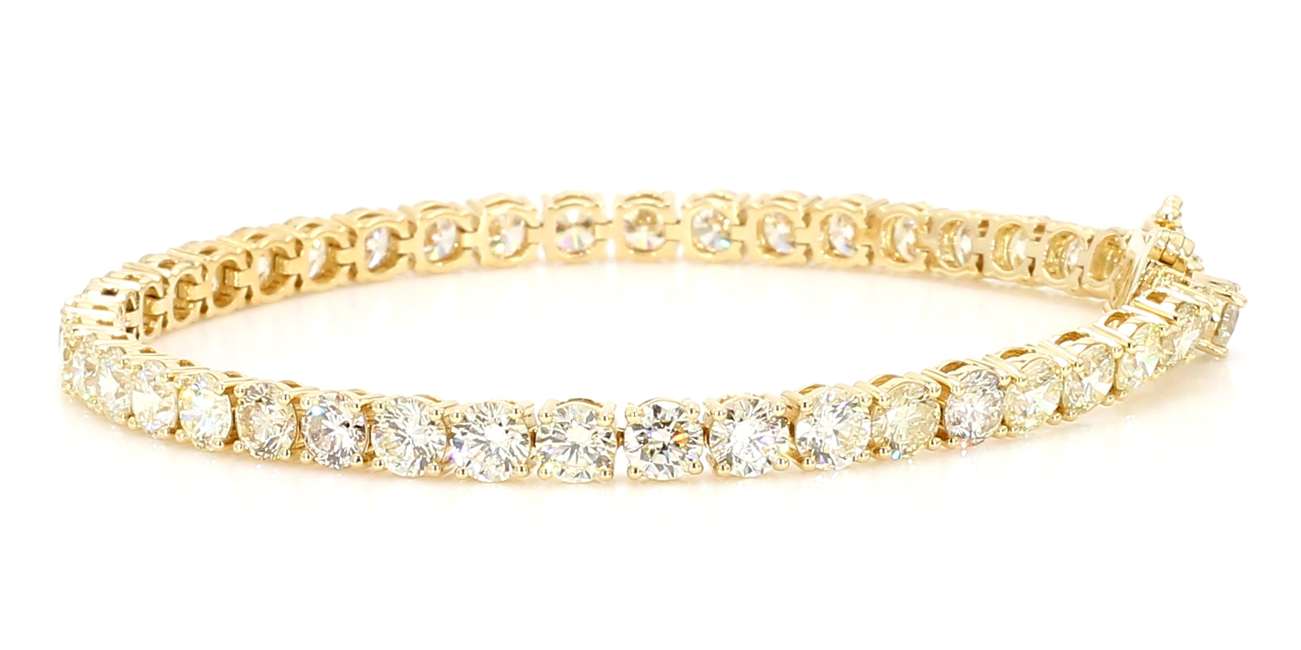 Natural White Round Diamond Bracelet